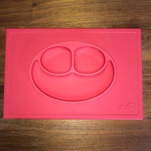 ez pz Happy Mat (red) - 100% Silicone Plate